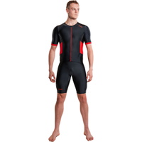 Mens Activate Short Sleeve Full Zip Trisuit